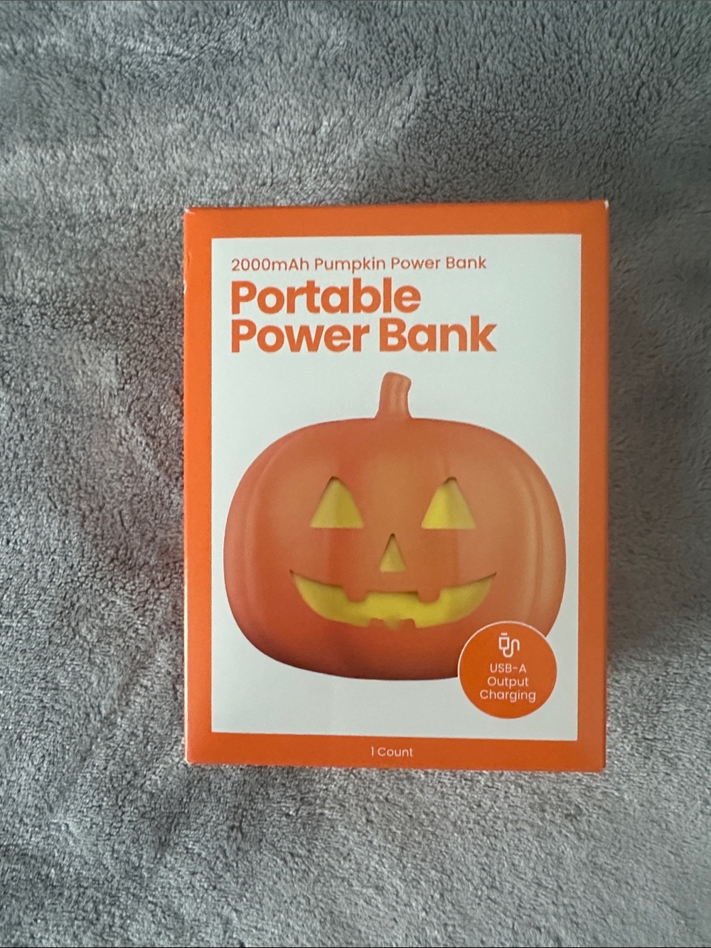 Target Orange Pumpkin Portable Power Bank